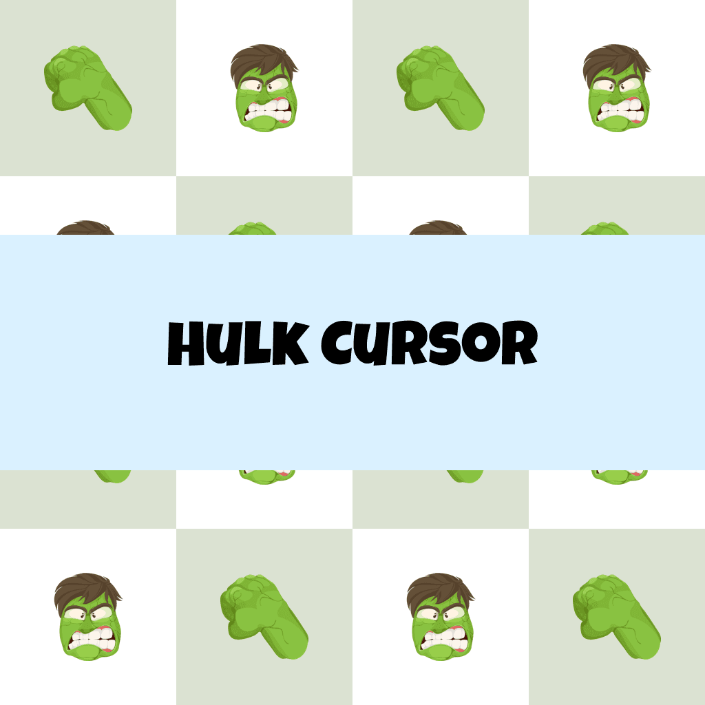 Preview Hulk cursor custom cursor pack